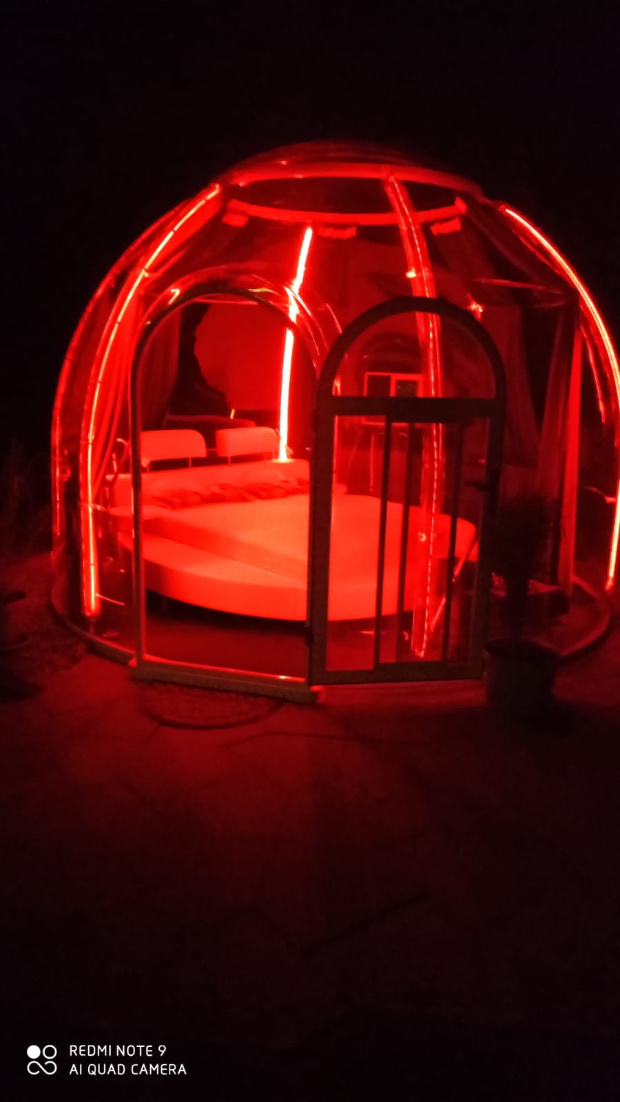 Iglu-Glaskuppel aus Polycarbonat 2,7 m, Bubble-Dome, Glasdome, Glashaus, Wintergarten, wasserdicht, schlagfest, beständig gegen Feuer, Wind und Schneelast
