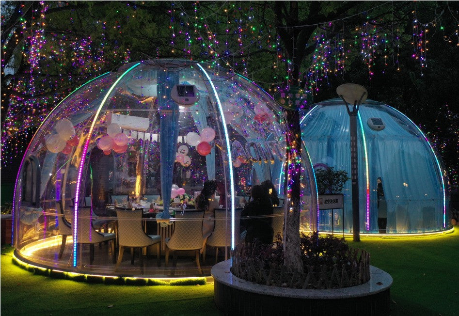 Iglu-Glaskuppel aus Polycarbonat 3,5 m, Bubble-Dome, Glasdome, Glashaus, Wintergarten, wasserdicht, schlagfest, beständig gegen Feuer, Wind und Schneelast
