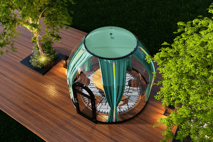 Iglu-Glaskuppel aus Polycarbonat 3,25 m, Bubble-Dome, Glasdome, Glashaus, Wintergarten, wasserdicht, schlagfest, beständig gegen Feuer, Wind und Schneelast
