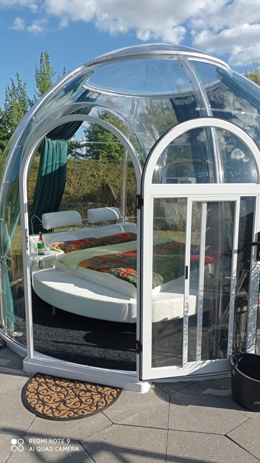 Iglu-Glaskuppel aus Polycarbonat 3,6 m, Bubble-Dome, Glasdome, Glashaus, Wintergarten, wasserdicht, schlagfest, beständig gegen Feuer, Wind und Schneelast
