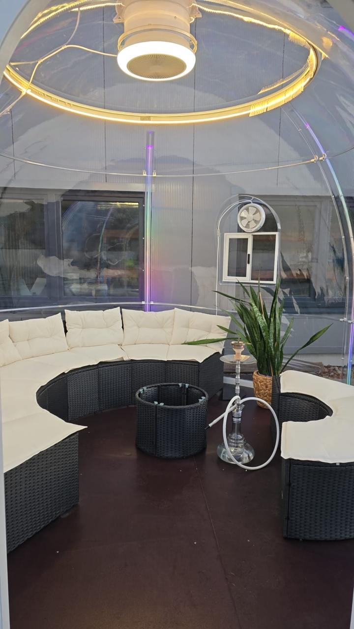 Iglu-Glaskuppel aus Polycarbonat 4,0 m, Bubble-Dome, Glasdome, Glashaus, Wintergarten, wasserdicht, schlagfest, beständig gegen Feuer, Wind und Schneelast