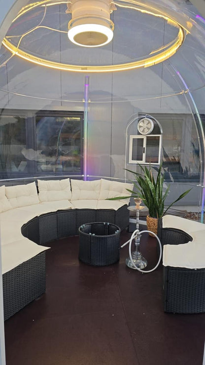 Iglu-Glaskuppel aus Polycarbonat 4,0 m, Bubble-Dome, Glasdome, Glashaus, Wintergarten, wasserdicht, schlagfest, beständig gegen Feuer, Wind und Schneelast