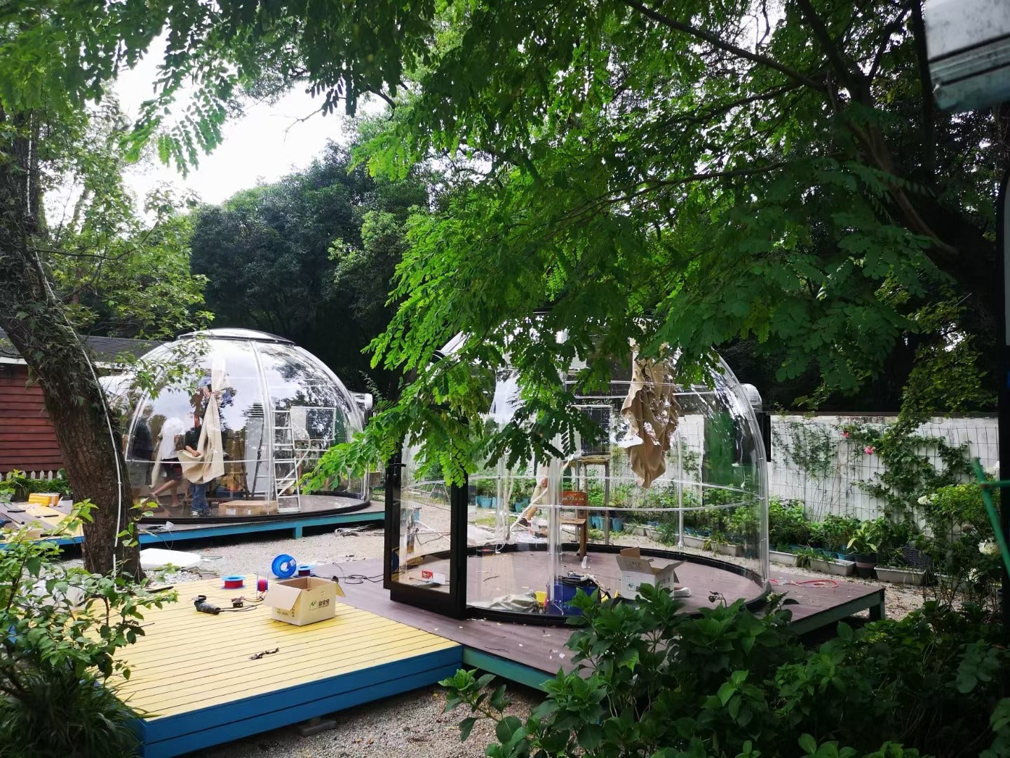 Iglu-Glaskuppel aus Polycarbonat 3,5 m, Bubble-Dome, Glasdome, Glashaus, Wintergarten, wasserdicht, schlagfest, beständig gegen Feuer, Wind und Schneelast