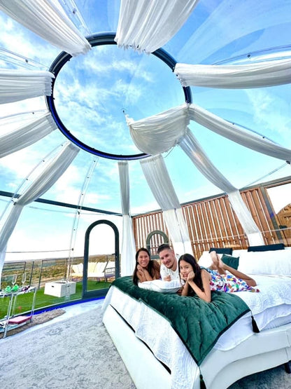Iglu-Glaskuppel aus Polycarbonat 5,35 m, Bubble-Dome, Glasdome, Glashaus, Wintergarten, wasserdicht, schlagfest, beständig gegen Feuer, Wind und Schneelast