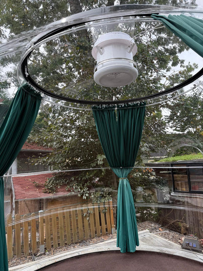 Iglu-Glaskuppel aus Polycarbonat 2,7 m, Bubble-Dome, Glasdome, Glashaus, Wintergarten, wasserdicht, schlagfest, beständig gegen Feuer, Wind und Schneelast