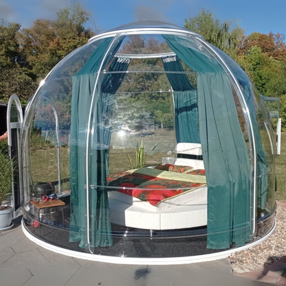 Iglu-Glaskuppel aus Polycarbonat 3,6 m, Bubble-Dome, Glasdome, Glashaus, Wintergarten, wasserdicht, schlagfest, beständig gegen Feuer, Wind und Schneelast
