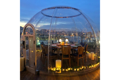 Iglu-Glaskuppel aus Polycarbonat 3,5 m, Bubble-Dome, Glasdome, Glashaus, Wintergarten, wasserdicht, schlagfest, beständig gegen Feuer, Wind und Schneelast