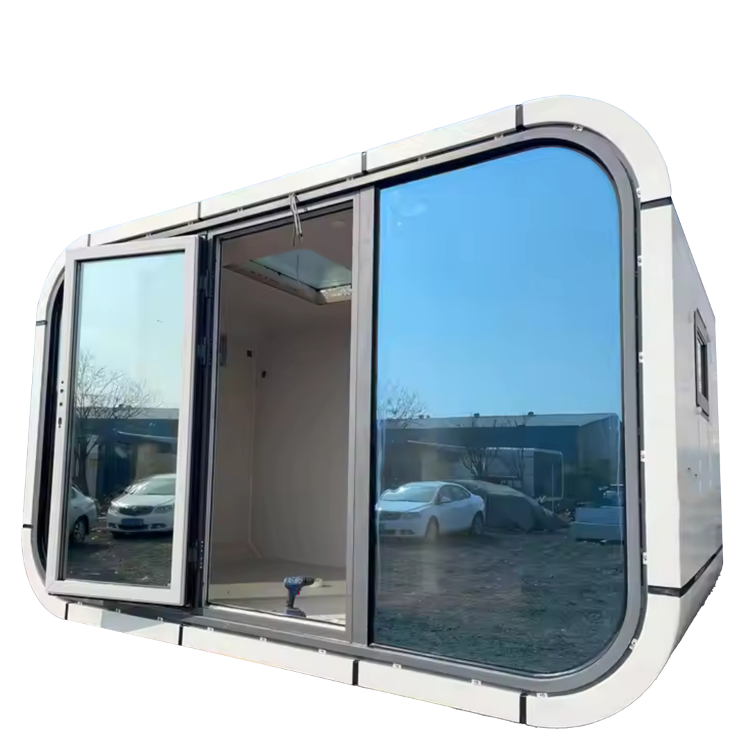 Kapselhaus, Tiny Hous, prefab Hous, vorgefertigte Kompakthaus, Außenbüro Model E30
