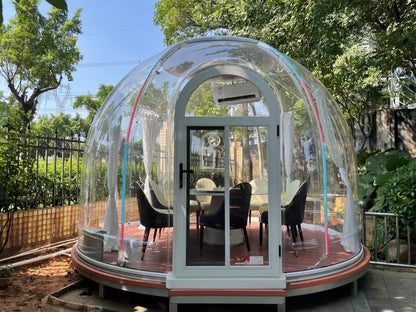 Iglu-Glaskuppel aus Polycarbonat 2,7 m, Bubble-Dome, Glasdome, Glashaus, Wintergarten, wasserdicht, schlagfest, beständig gegen Feuer, Wind und Schneelast