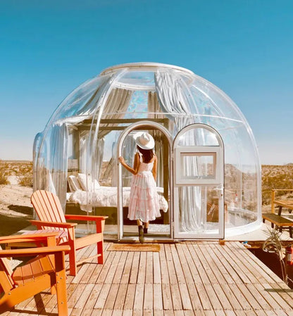 Iglu-Glaskuppel aus Polycarbonat 4,0 m, Bubble-Dome, Glasdome, Glashaus, Wintergarten, wasserdicht, schlagfest, beständig gegen Feuer, Wind und Schneelast