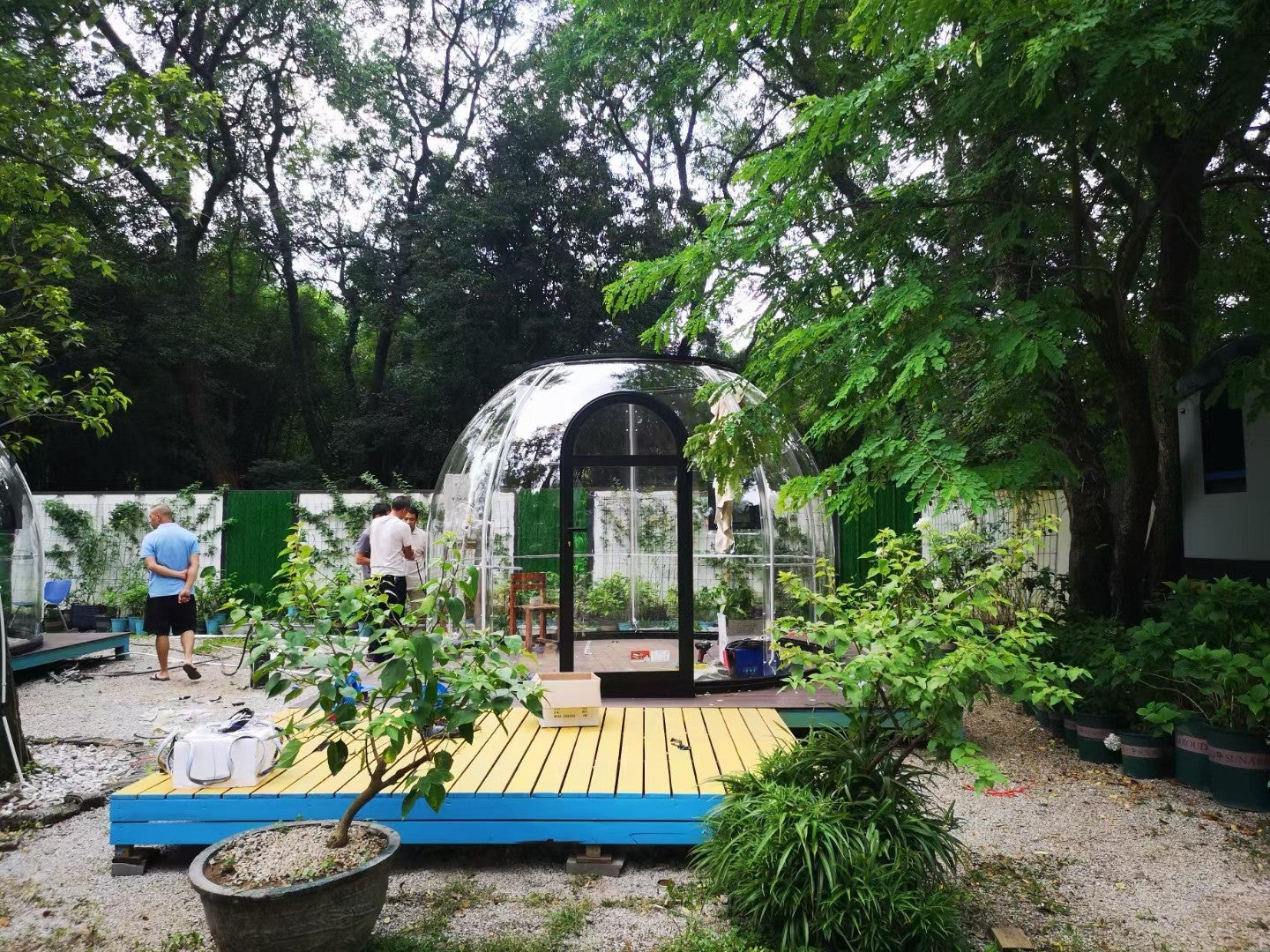Iglu-Glaskuppel aus Polycarbonat 2,7 m, Bubble-Dome, Glasdome, Glashaus, Wintergarten, wasserdicht, schlagfest, beständig gegen Feuer, Wind und Schneelast