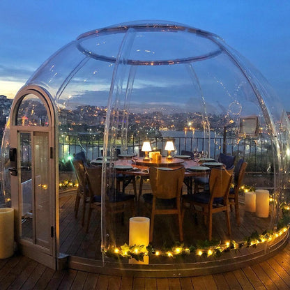 Iglu-Glaskuppel aus Polycarbonat 3,25 m, Bubble-Dome, Glasdome, Glashaus, Wintergarten, wasserdicht, schlagfest, beständig gegen Feuer, Wind und Schneelast